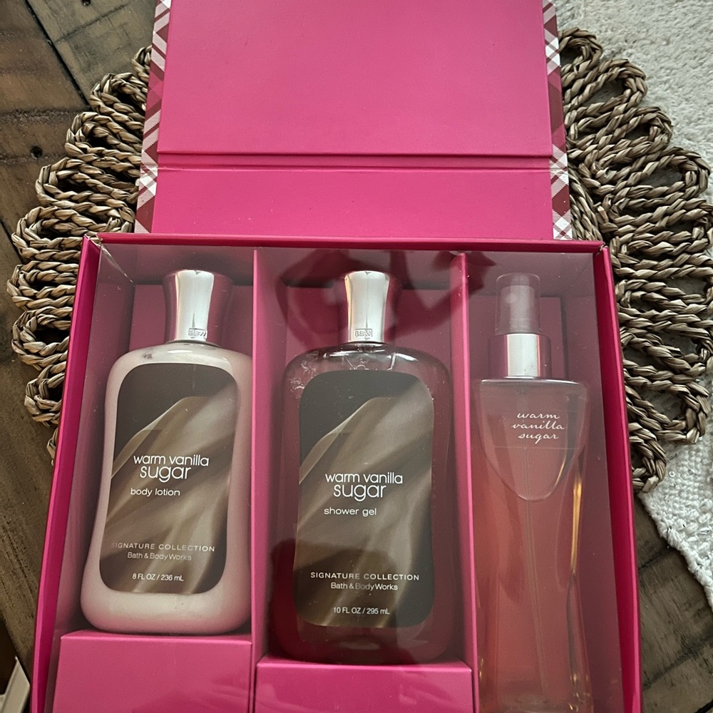 Bath & Body Works Warm Vanilla Sugar Body Care Trio